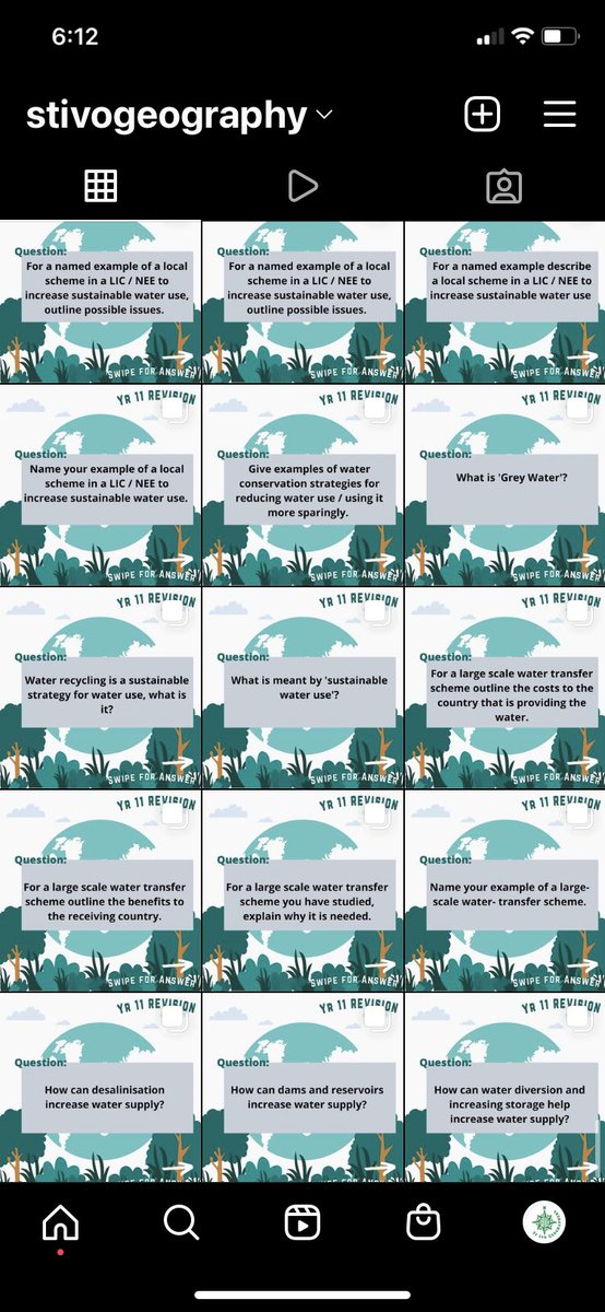 <a href="/StIvoGeography/">St Ivo Geographers</a> Water Revision Bytes now added to Instagram.com/stivogeography to help you with Paper 2. <a href="/StIvoAcademy/">St Ivo Academy</a> <a href="/astreaacademies/">Astrea Academy Trust</a>