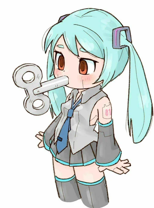 ぜんまい巻いている間は歌えないロボミク。 https://t.co/RtdlUDccUg 
