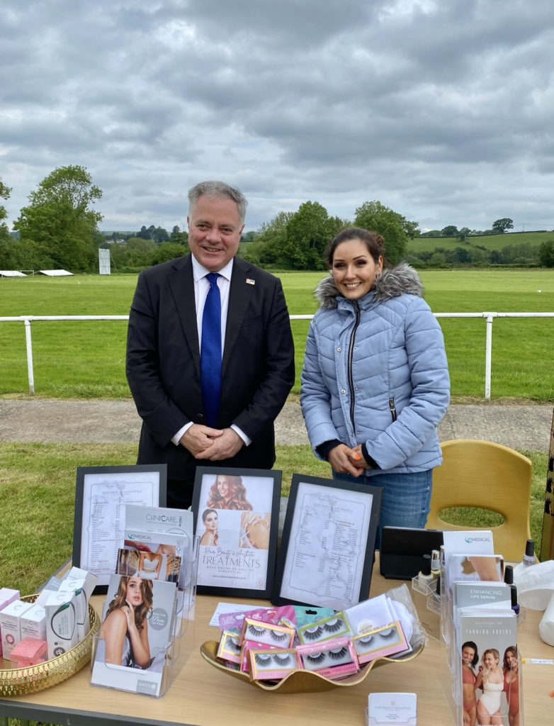 A pleasure to join #Corwen Jubilee Family Festival this morning at the traditional summer fete with stalls, <a href="/1stCorwen/">1st Corwen Scout Group</a> scouts, games, activities - and glad I did not to end up in the stocks!