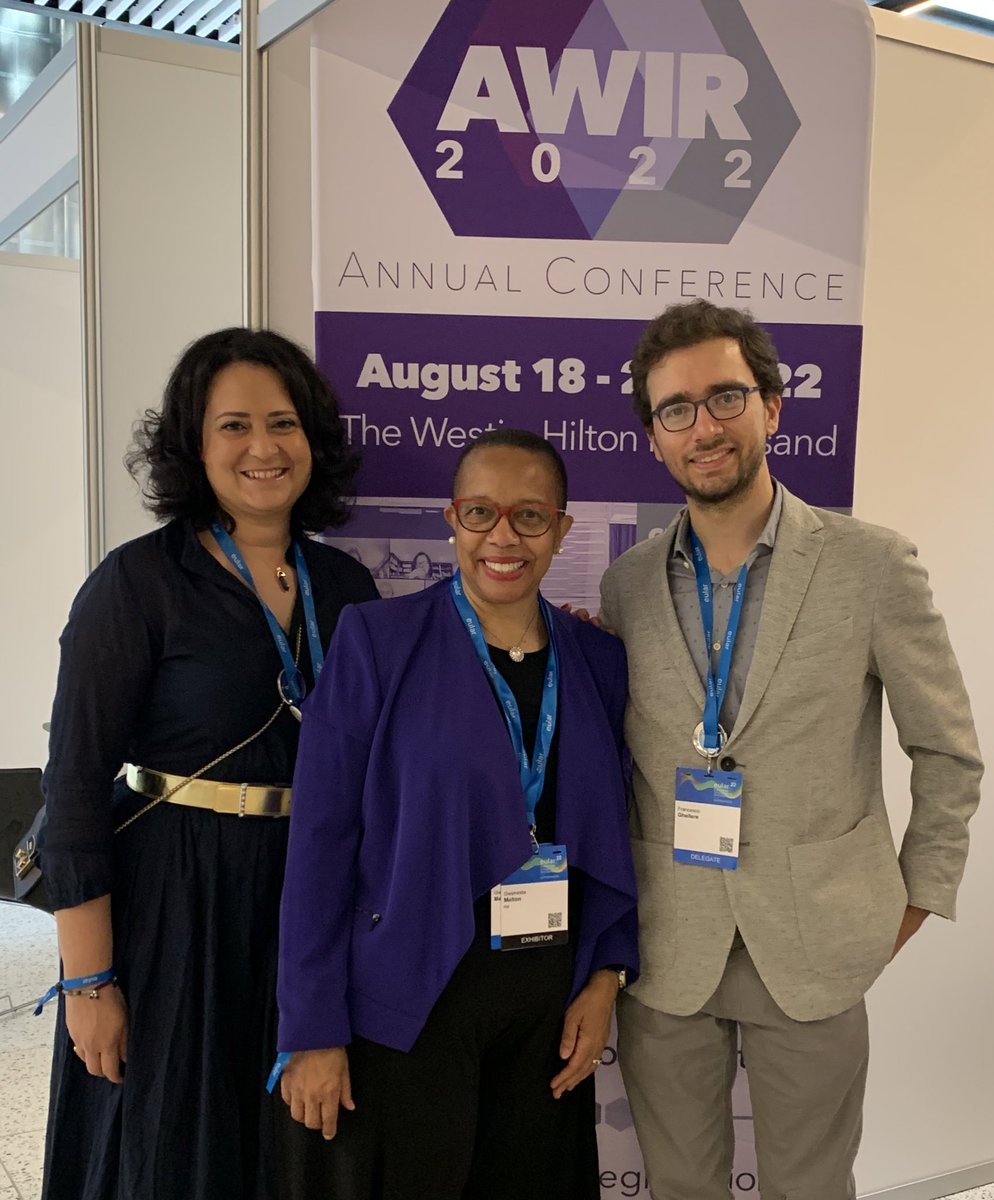gwenesta_melton's tweet photo. Dr @gwenesta_melton is thrilled to see Dr @lauraandreoli80 and her fellow Dr @FrancescoGhell #EULAR2022. @AWIRGROUP has awesome relationship w/ #ReDo Italian #WomeninRheum and this is precious! Advancing rheumatic care globally is our joint mission. https://t.co/gKlfm3yisf