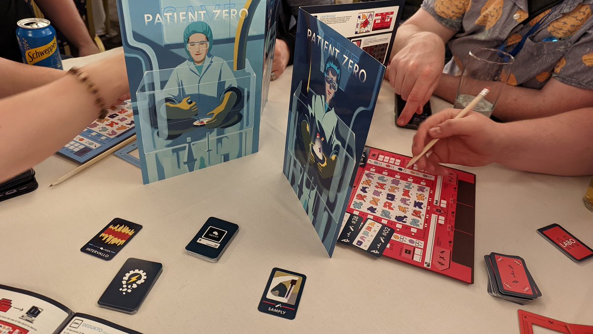 duck_star's tweet photo. Had fun time at #ukgamesexpo. Nice to see it back in full swing. Played some great games, best one of the weekend though #peruke from @OriginalPeruke Really liked new deck builder called Onslaught from @GMDOnline It got me parting with my money. 👍 Liked Patient Zero as well. https://t.co/q0hYAFKyve