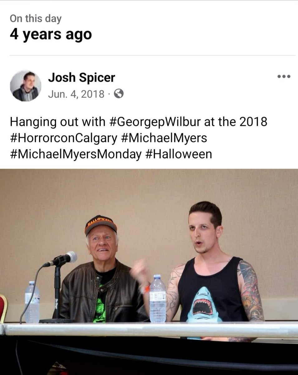 4 years ago already.  Can't wait for #horrorconyyc at the end of the month. This me doing the panel for the awesome George P. Wilbur #MikeMyers