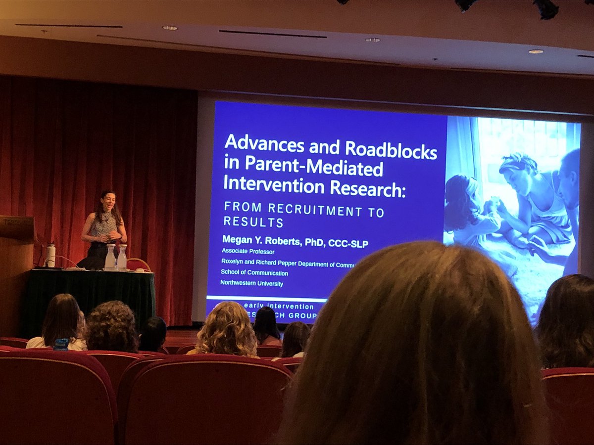 Thanks Meg Roberts for talking about the earthquakes and inspiring the next generation of clinician scientists #SRCLD #EI #DLD #SLP #ImpSci