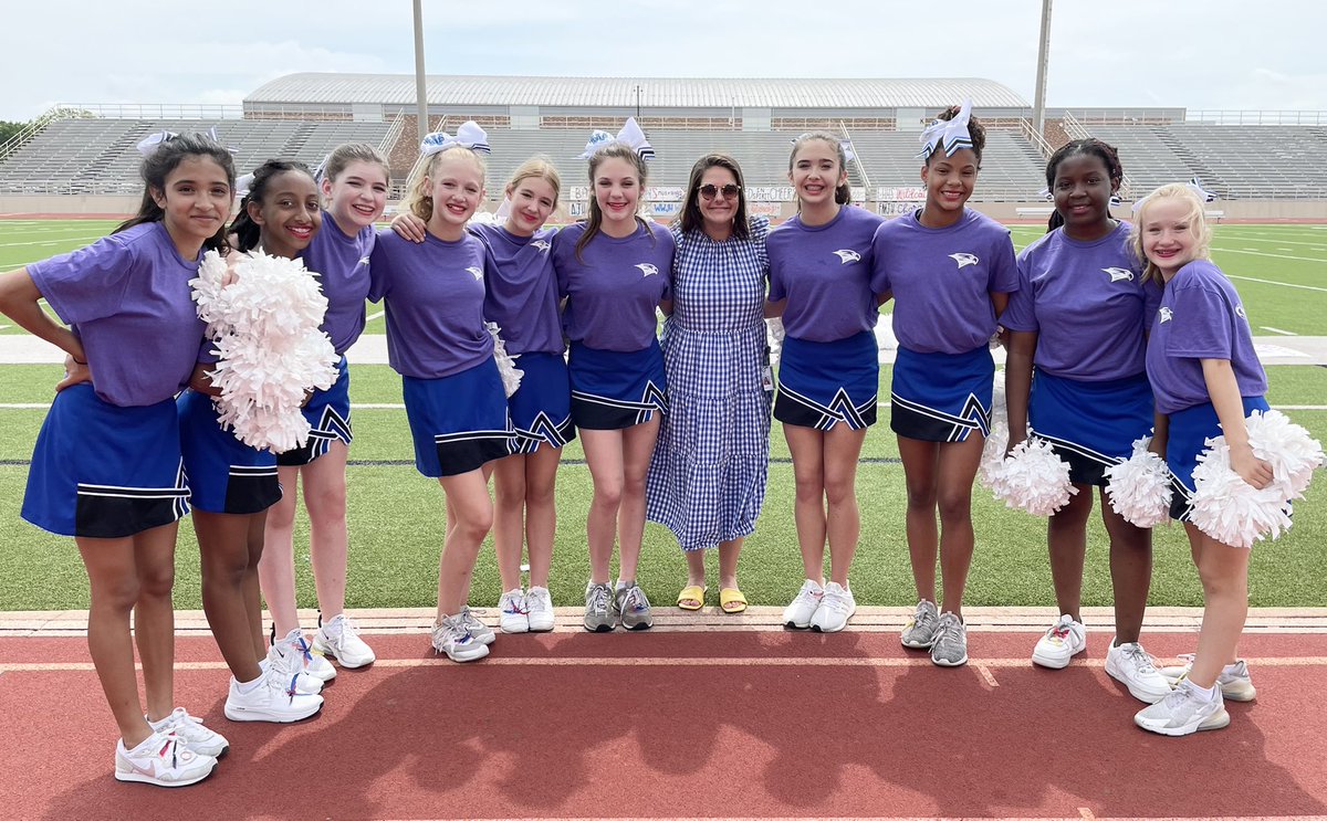CheerWestwood's tweet photo. We are sad to see cheer camp end!  What an amazing effort by everyone involved!  We made new friends and gained invaluable experience!  @WestwoodJH_RISD @WWJH_athletics @mottram_katie @kpitts724 @RichardsonISD https://t.co/5zaDpR6shP