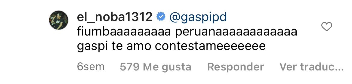 Una vez le comenté una foto al noba y me respondió de esta manera…QEPD