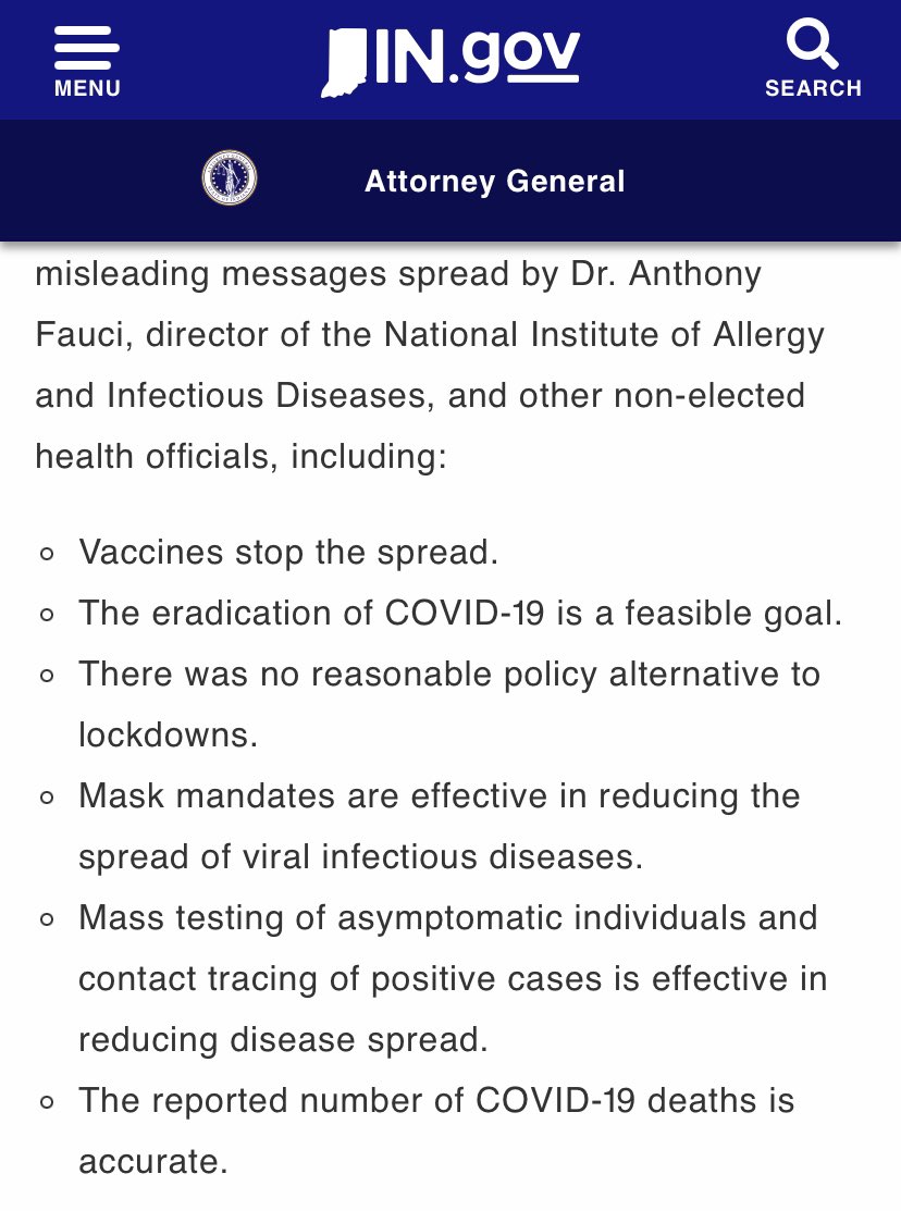 wjp4rk's tweet photo. @DrJBhattacharya @Surgeon_General @AGToddRokita @MartinKulldorff @CDCDirector - #Vaccines do not stop the spread

- #ZeroCOVID elimination not feasible

- #Mandates not better than voluntary measures

- No randomized evidence for #Masks

- #Asymptomatic spread means no hope for #ContactTracing

- #Overtesting, #Overdiagnosis, perverse financial incentives https://t.co/wS3l5eLiXL