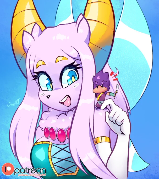 Smol Arufa will protect his queen at all costs! 🫡🥹🫡 