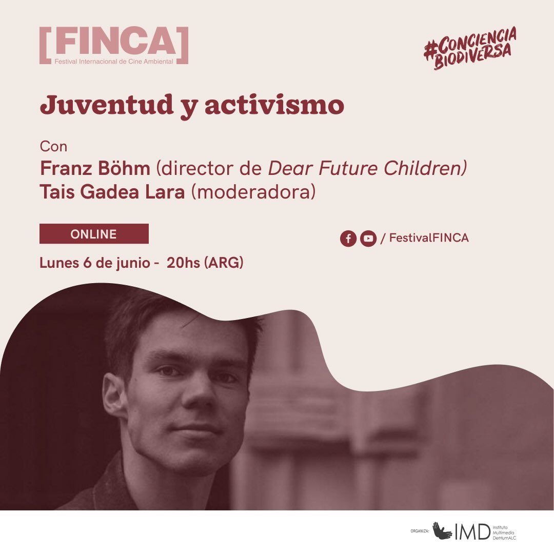 FestivalFINCA's tweet photo. Queremos invitarles a los #EncuentrosconDirectores que se llevarán a cabo en esta 6° edición del Festival Internacional de Cine Ambiental FINCA bajo el lema #ConcienciaBiodiversa  ⁣
⁣⁣⁣
✊🏽 ¡Les esperamos!⁣⁣⁣⁣
#ConcienciaBiodiversa  ⁣⁣🌽⁣ https://t.co/ObGgiDvQB1