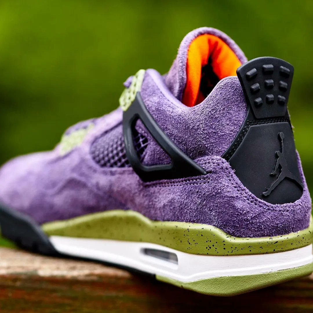 jordan 4 purple and gold