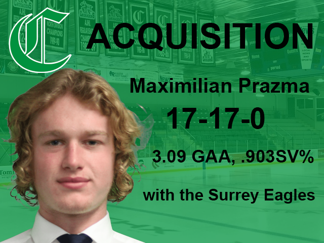 The Sherwood Park Crusaders have acquired forward Zack Feaver and goaltender Maximilian Prazma from the Surrey Eagles. 

Join us in welcoming Zack and Max to the organization!

More: sherwoodparkcrusaders.ca/media-centre/n…

#OneCru