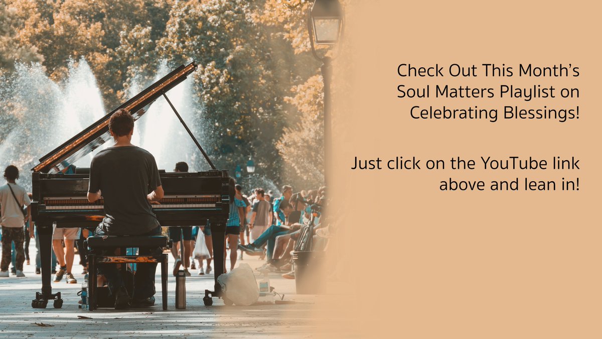 AlbanyUU's tweet photo. Let music lead you into this month's theme. Find our Celebrating Blessings playlist on our YouTube channel: https://t.co/V2w28D5J1L https://t.co/BxD70d7VCK