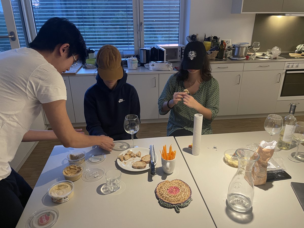 GiacomoFenzi's tweet photo. In our innovative lab, me and @kientuong114 have been making progress on double blind procedures for the next @IACRhummuscrypt conference. We hope that the organisers will employ our methodology in order to conduct state-of-the-art evaluation of Hummus goodness. https://t.co/TEw3HTkhWk