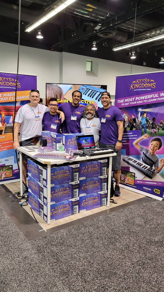 keysandkingdoms's tweet photo. Team Keys &amp; Kingdoms! 

The NAMM Show 
10AM - 5PM
Hall B - Booth 9702

#NAMM #keysandkingdoms #thenammshow #namm2022 https://t.co/fV7CCA4Wmj