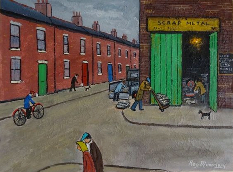 OwdAlbert's tweet photo. Scrap metal merchants by Reg Mummery. 😃
My three favourite things are Chippys, Scrapyards, and Pubs. I'd never seen any of Reg's work till today but he's got it covered. 👍 https://t.co/Cp4npLhDiZ