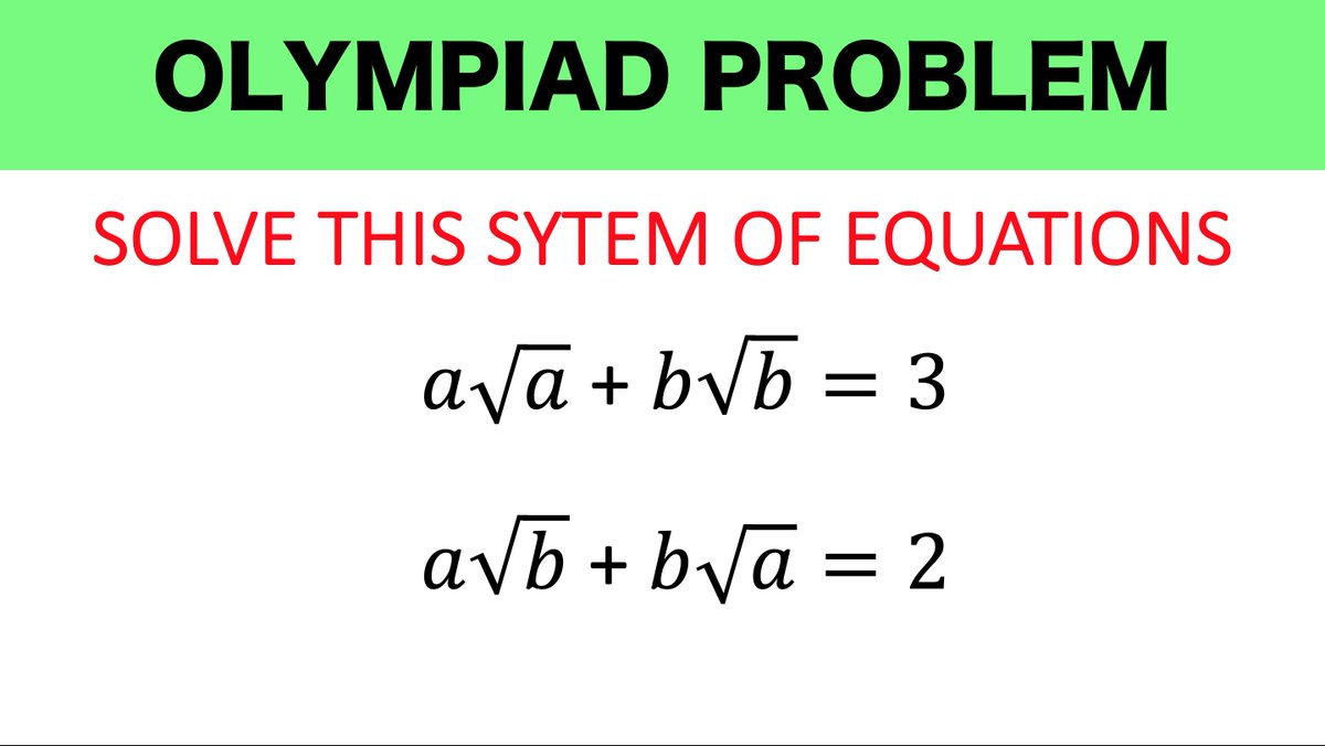 math_avenue's tweet photo. System of Radical Equations
#Mathematics #Algebra #rolandoasisten
#learnmathdaily
https://t.co/qHsrgqrYAl https://t.co/OhJJhmgGfx