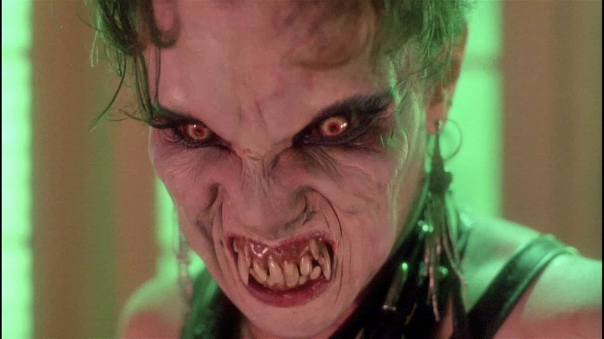 EugWSerra's tweet photo. On July 18, 1986, Vamp was released! #Vamp #GraceJones #ChrisMakepeace #RobertRusler #DedeePfeiffer #GeddeWatanabe #SandyBaron #BillyDrago #GregCannom https://t.co/XKCTJ1aCk7
