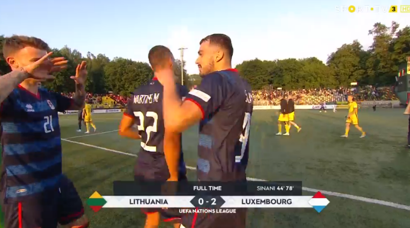 Foet247Benelux's tweet photo. FT Lithuania 0 Luxembourg 2. #LTULUX #NationsLeague https://t.co/WZ1VyrSWBY
