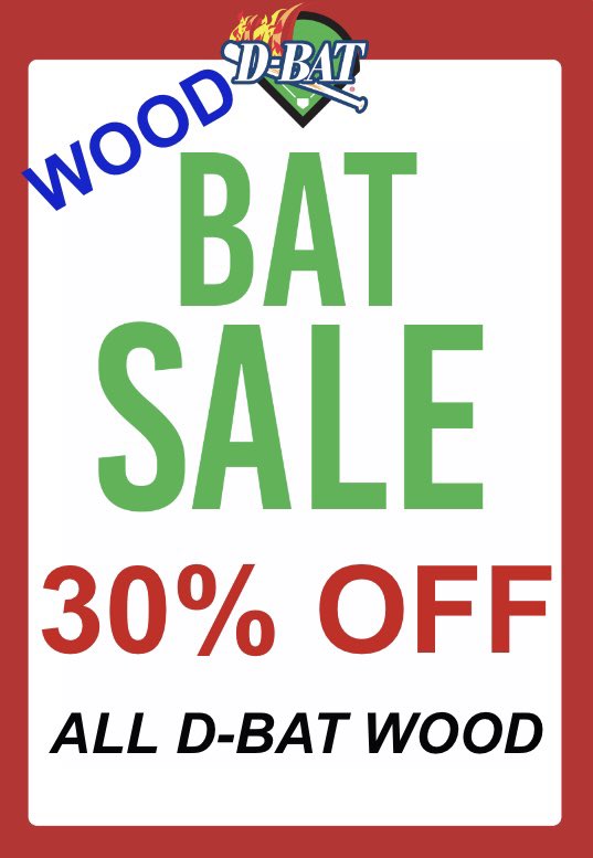 DbatMelissa's tweet photo. If you are in need of some wood, we got you! #dbatwood #batsale #whiletheylast #baseball https://t.co/aMhV3ZoFTm