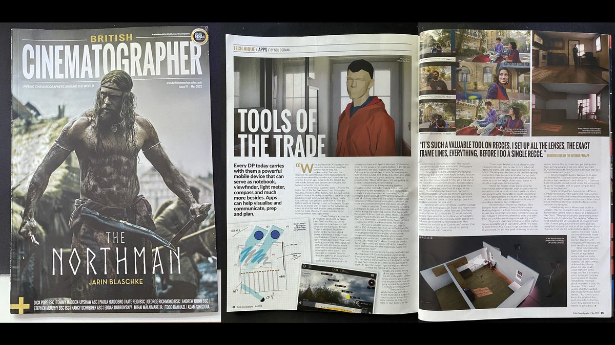 Check out the May 2022 to issue of @BritishCine "Tools of the Trade" that features some great user work <3