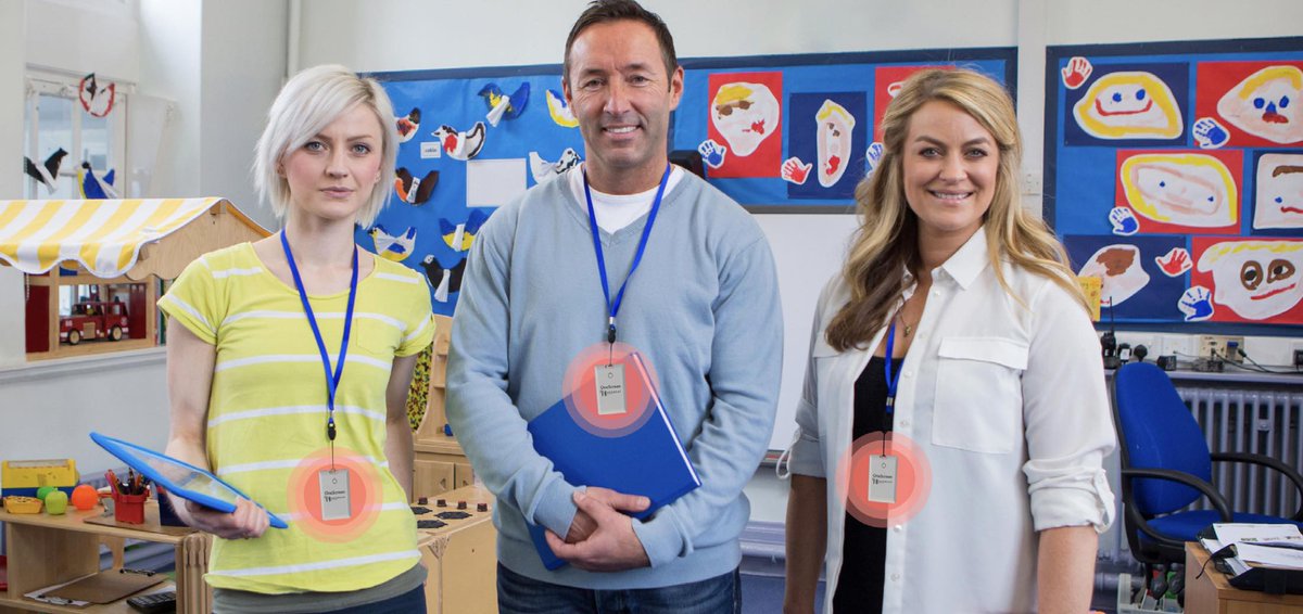 OneScreenGlobal's tweet photo. When a student has a medical crisis, or a fight breaks out, or there's a critical event of any kind -- 1-touch wearable badges send out an instant alert. 
>>> MeerkatSafe is now included for schools selecting OneScreen Touchscreen 6.
Know now: :https://t.co/ougOxGMPOx https://t.co/nCEyKKBy2T