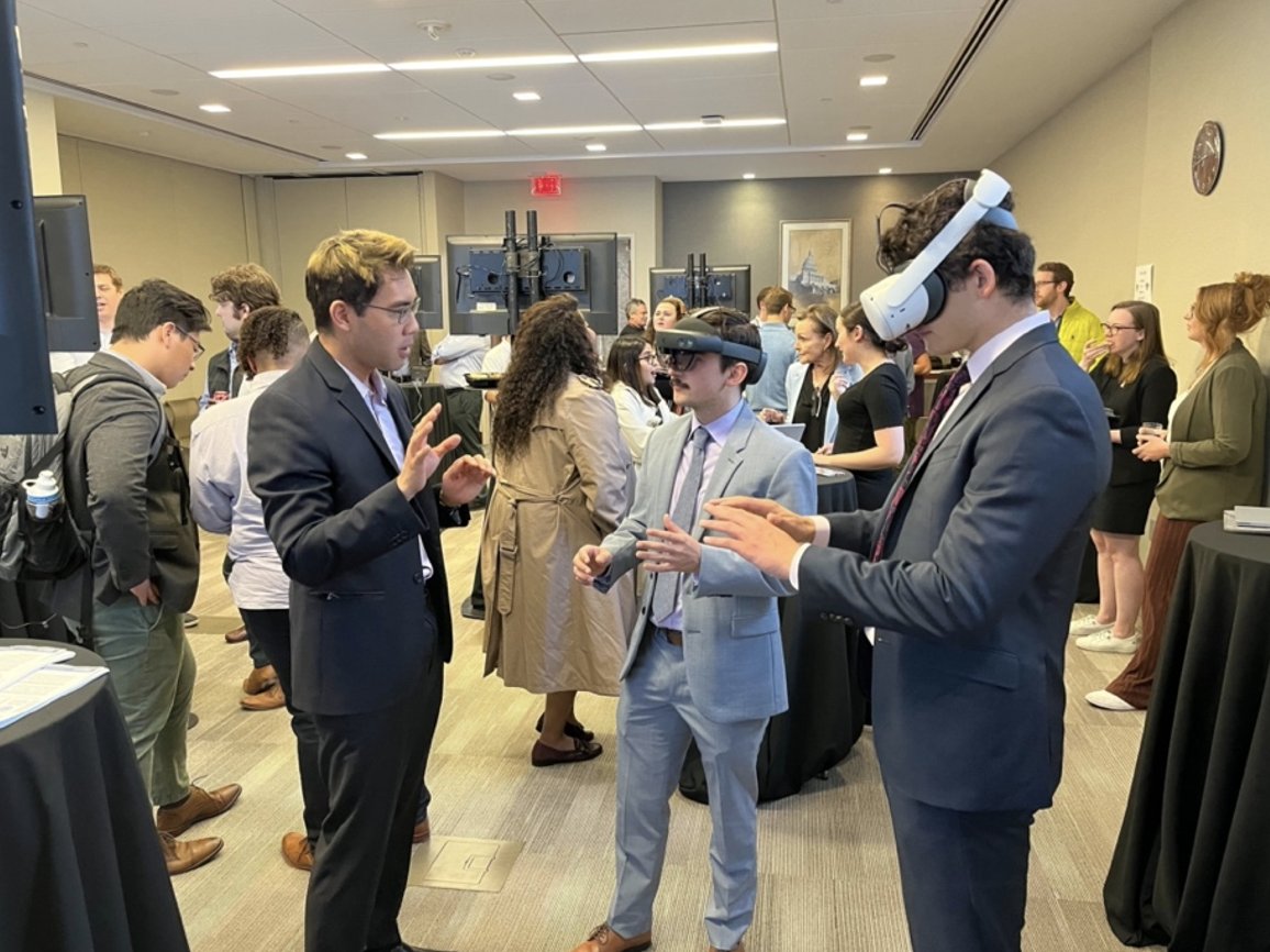 BadVR_Inc's tweet photo. We’re in DC! BadVR’s Justin Chow is onsite at this year’s #AppCon22! ✨ We’re honored to share our #dataviz tech with the world and thank the App Association Members for the collective experience that we’ve learned so much from! @actonline 

#BadVR #AR #VR #AppCon #DC https://t.co/ombF4MjP86