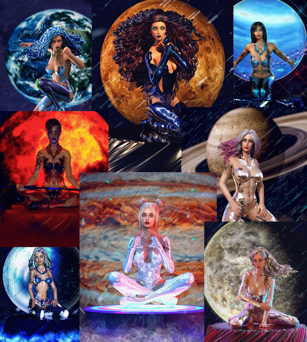 I present to your attention my collection "Princesses of the galaxy". at the moment the final work is being prepared, it will be the finishing touch. But it will not be sold. only as a gift))) mainnet.sign-art.app/user/3PKBAFBzN…
Guide for collectors: bit.ly/sgnrt