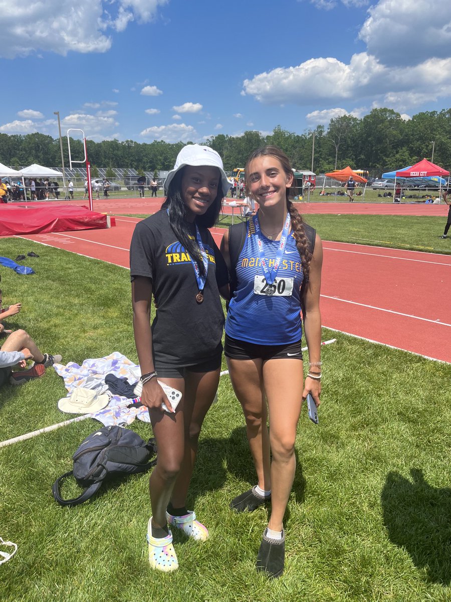 Bella Palmiotto 36-4.75 and Jeniah Longsworth 35-5.75 took 2nd and 4th in the triple jump at sectionals and will move onto Groups. ⁦<a href="/MTownGirlsTrack/">Manchester Twp Girls Spring Track</a>⁩ ⁦<a href="/MTHS_Sports/">Manchester Twp. H.S. Sports Updates</a>⁩ ⁦<a href="/cjrash88/">Coach Rash</a>⁩