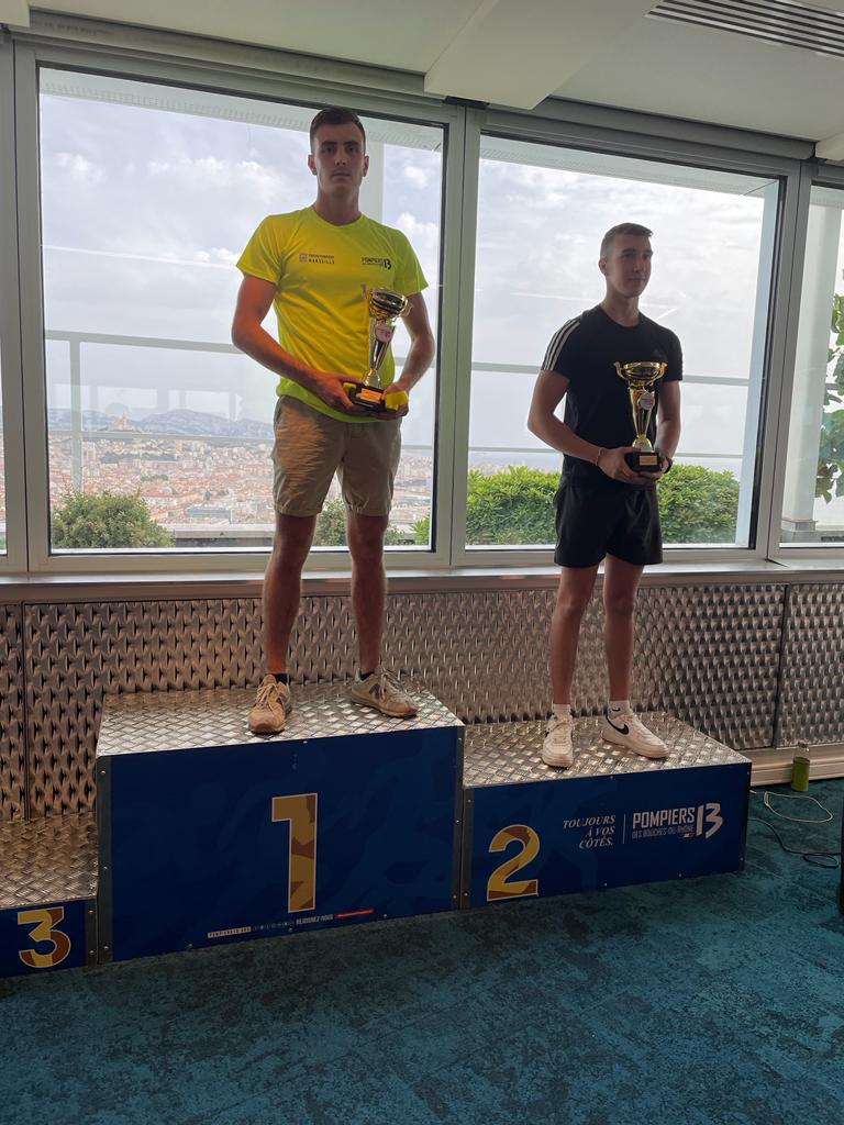 MarinsPompiers's tweet photo. Bravo à nos courageux marins-pompiers qui ont relevé le défi du #FireXTrem sans relâche ! Félicitations à l'EV1 Lucas qui termine 2ème scratch et 1er de la catégorie senior et au MOT Dylan qui termine 1er espoir masculin !
C'est un beau palmarès, face à une concurrence rude 💪 https://t.co/JPYKNVMpAU