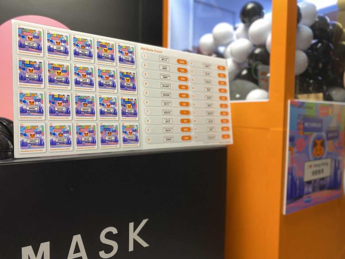 MetaMask's tweet photo. The 🦊 MetaMask 🦊 booth at #artaverse Hong Kong was a blast!

We need to make more of these larger-than-life 3D fox heads. 🦊😂 https://t.co/mT9Gx2LEcO
