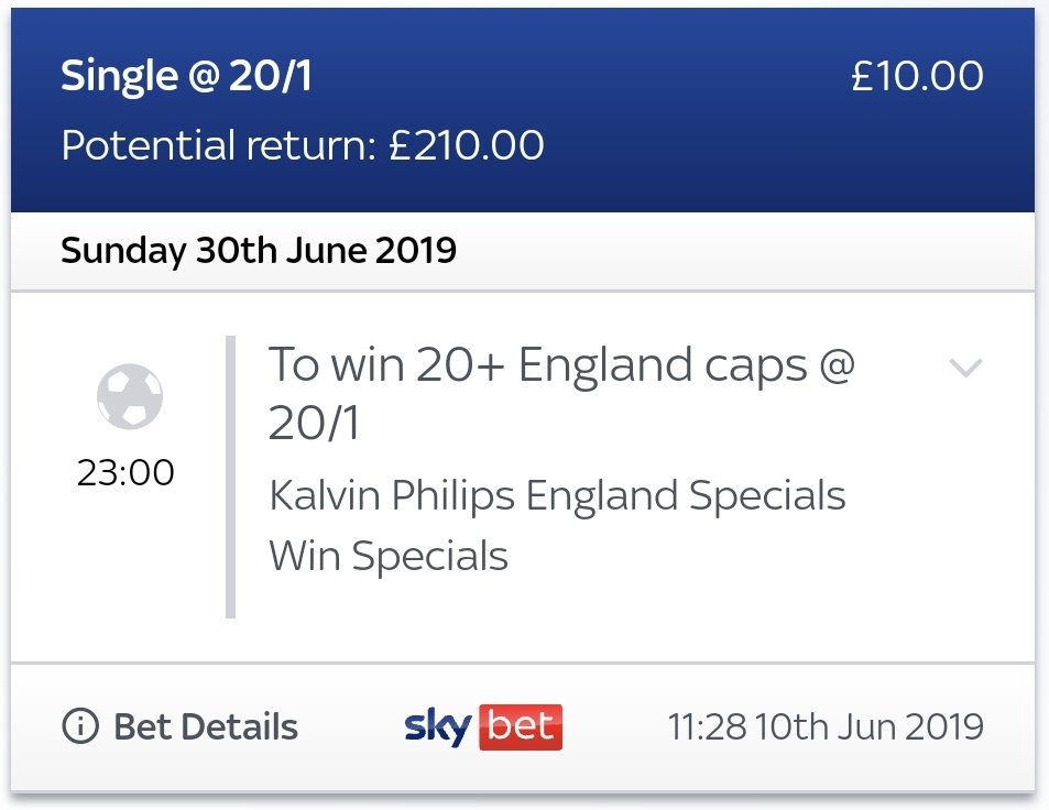 ElYewEffCeeLUFC's tweet photo. 3 years almost waiting for this one to come in, @Kalvinphillips 20th Cap for England tonight ⚽️🙏 #skybet https://t.co/lyaXS8aOvP