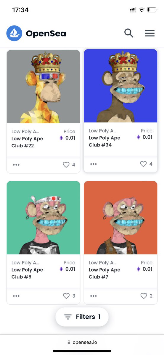 LowPolyApes's tweet photo. #NFTGiveavay 
To get one of the 5 Low Poly Ape Clubs you need to complete several tasks 
❤️Like this post and the NFT you want to get
❤️Follow my profile and retweet this post 
❤️Tag friends
Winners will be drawn in 24 hours 
Good luck♥️♥️♥️
#NFTCommumity #NFTProject #NFTshill https://t.co/TsZMhVhZwk