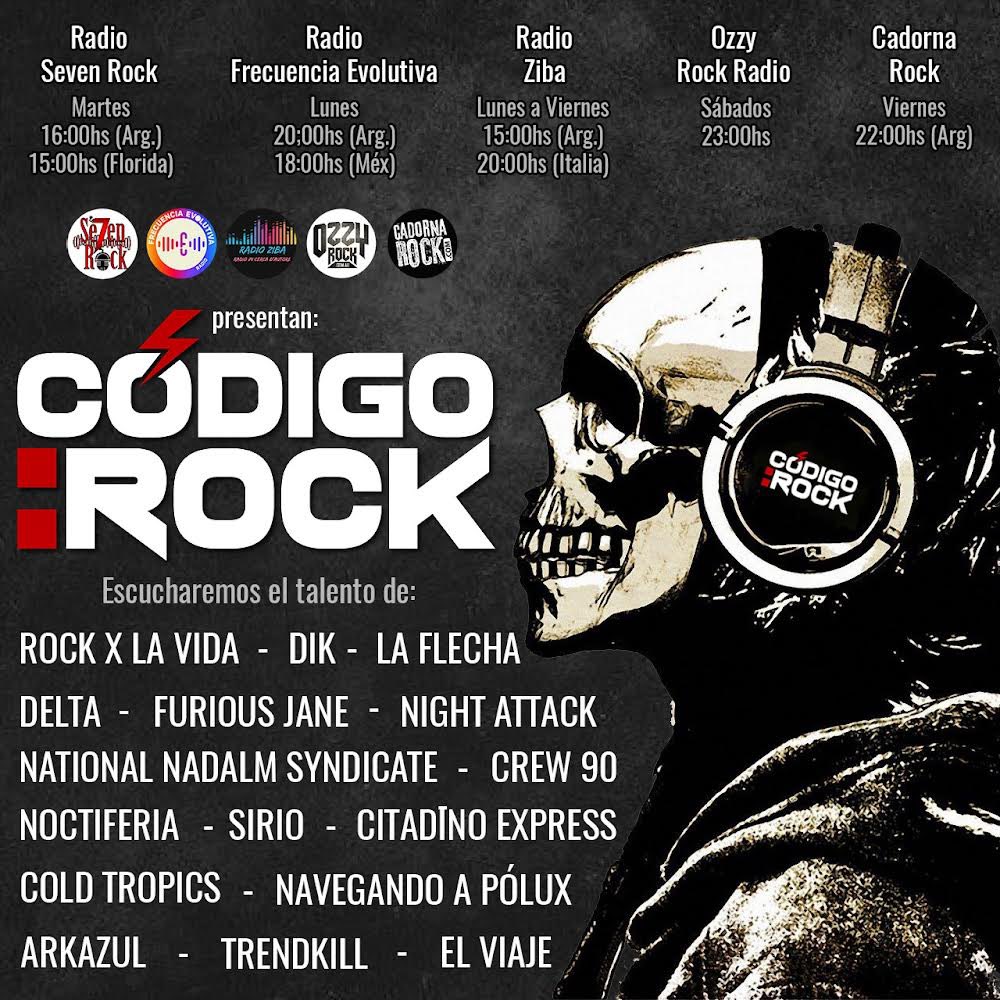 Desde hoy estaremos sonando por Código Rock.

No se pierdan el programa.

Hora Argentina
Sábados 23:00hrs
Ozzy rock desde Australia
📎 ozzyrock.com.au

Lunes a viernes 15:00 hrs
Radio Ziba desde Italia
📎
radioziba.wordpress.com

#Arkazul #Rock #music #codigorock #radio