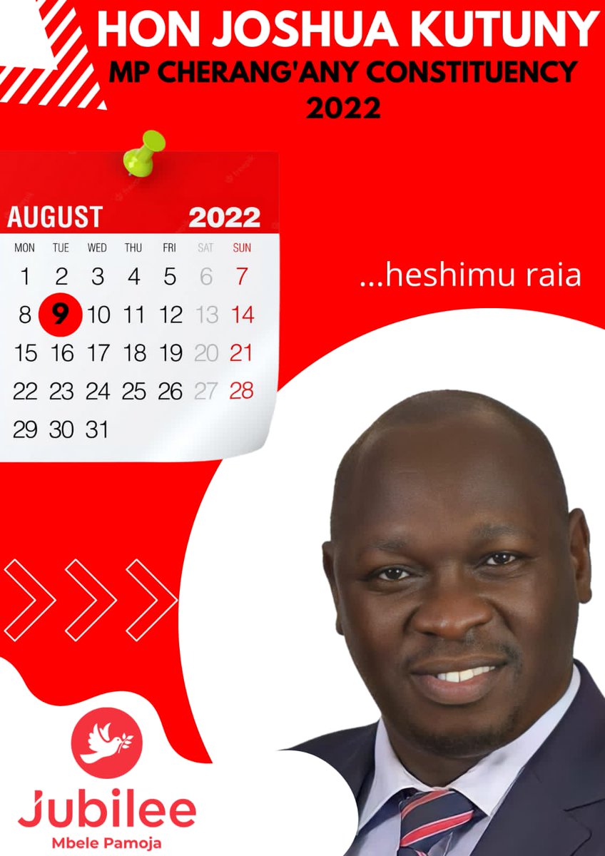 Save the date

Tarehe ni 09/08/2022 
Kura kwa Kutuny.

#heshimuraia
#kumibilabreak.