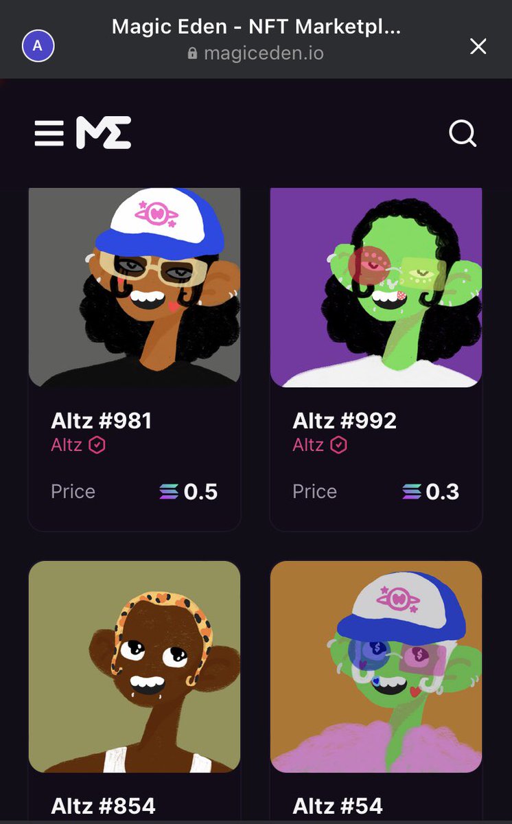 AltzNFT's tweet photo. ☔️ Check out our verified collection on @MagicEden 

➡️ https://t.co/LmkyOWePKP

#NFTCommunity #MagicEden #SolanaNFTs #Solana #NFTs #nftmint https://t.co/HzWeuqlPuP