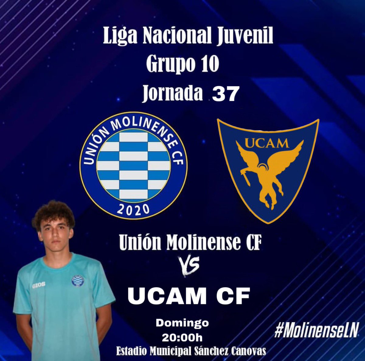 Último partido de nuestro Juvenil Nacional en casa, donde nos jugamos mucho y necesitamos el apoyo de nuestra afición, acude con tu polo del Molinense a animar a nuestros chicos, os necesitan. Vamos 💪🏻💙🤍

#UnidosSomosMásFuertes
