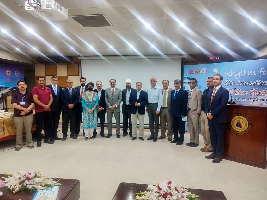 gmspakistan's tweet photo. #GMS participated in 'Rhythm of Life, 18th International Conference on #Cardiac #Electrophysiology', organized by the Armed Forces Institute of Cardiology and National Institute of Heart Diseases from 4th - 5th June 2022. 1/2
#GMSPakistan #EPConference #AFIC #NIHD https://t.co/TX8uvDzFVe