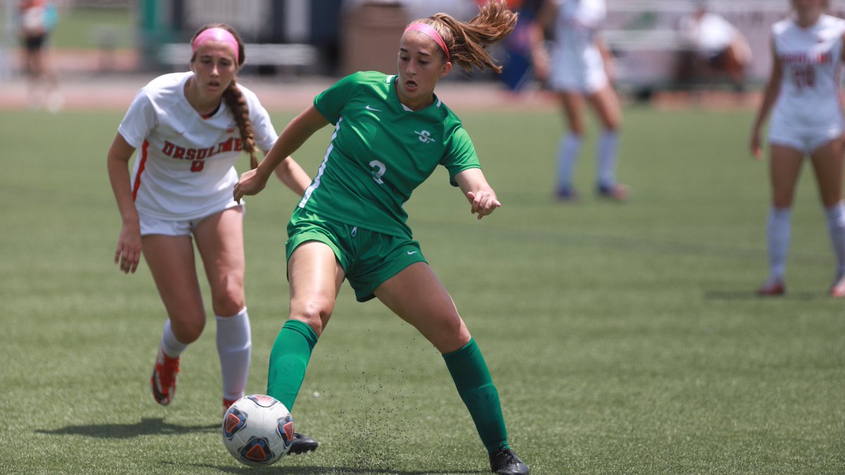 Smithville tied up 1-1 at half against Ursuline Academy in the Class 3 girls soccer state 3rd-place game.

Bella Silvio with the goal for the Warriors.
