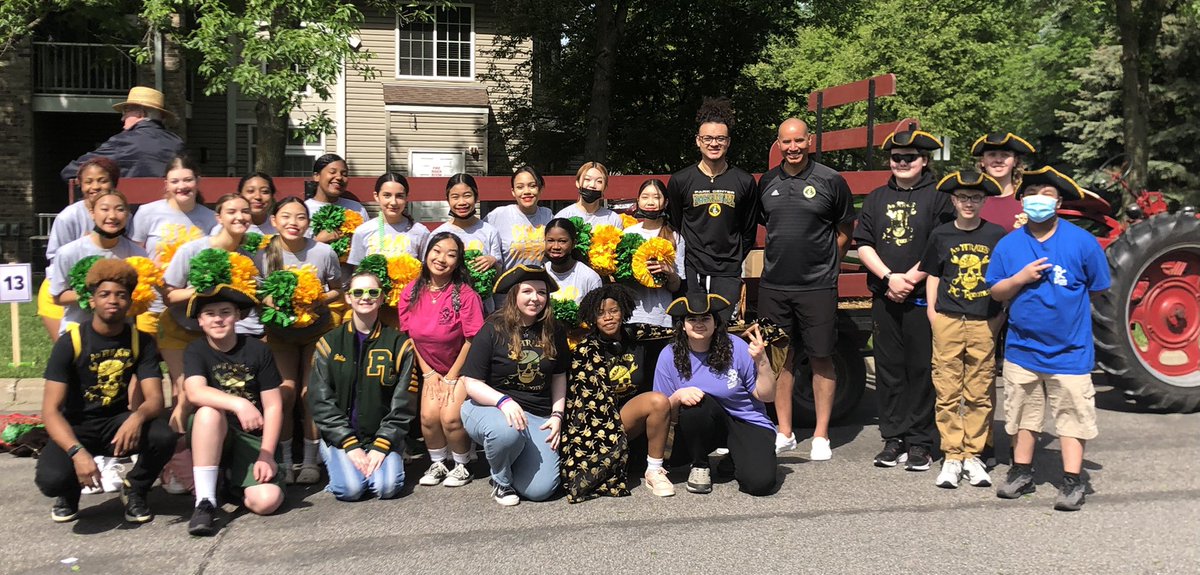 Tater 🥔 Daze Parade! <a href="/PC_Activities/">PC Activities</a> represent 📣🏀🤖🏴‍☠️