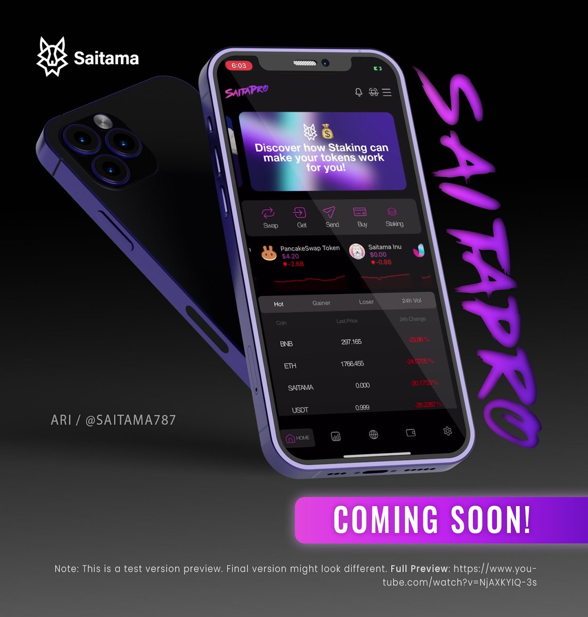 787_Ari's tweet photo. Hey #SaitamaWolfpack !  I updated the promo graphic I made for #SaitaMask to #SaitaPro app . 🤍🔥🐺
Always with love for the pack, Ari🫶💙.  

#WeAreSaitama 
#SaitaPro 
#Saitamav2 
#SaitamaLLC 
@Saitamaguru1 @kleingabriel @ElonMansur @mannythehitman https://t.co/jvrSSxrAZl