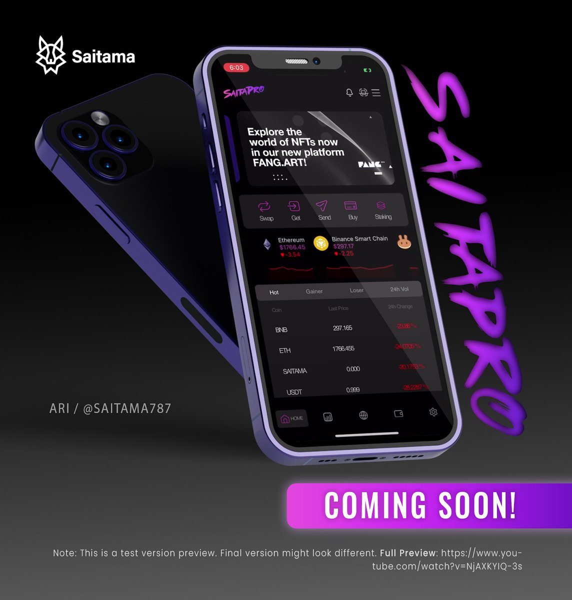 787_Ari's tweet photo. Hey #SaitamaWolfpack !  I updated the promo graphic I made for #SaitaMask to #SaitaPro app . 🤍🔥🐺
Always with love for the pack, Ari🫶💙.  

#WeAreSaitama 
#SaitaPro 
#Saitamav2 
#SaitamaLLC 
@Saitamaguru1 @kleingabriel @ElonMansur @mannythehitman https://t.co/jvrSSxrAZl