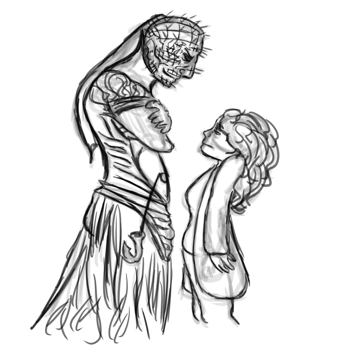 Tentacledcomics's tweet photo. Sketch dump incoming! I've got Hellraiser brainrot- #art #ArtistOnTwitter #sketches #sketchdump #hellraiserfanart #cenobites https://t.co/EQ9mwZQn8x