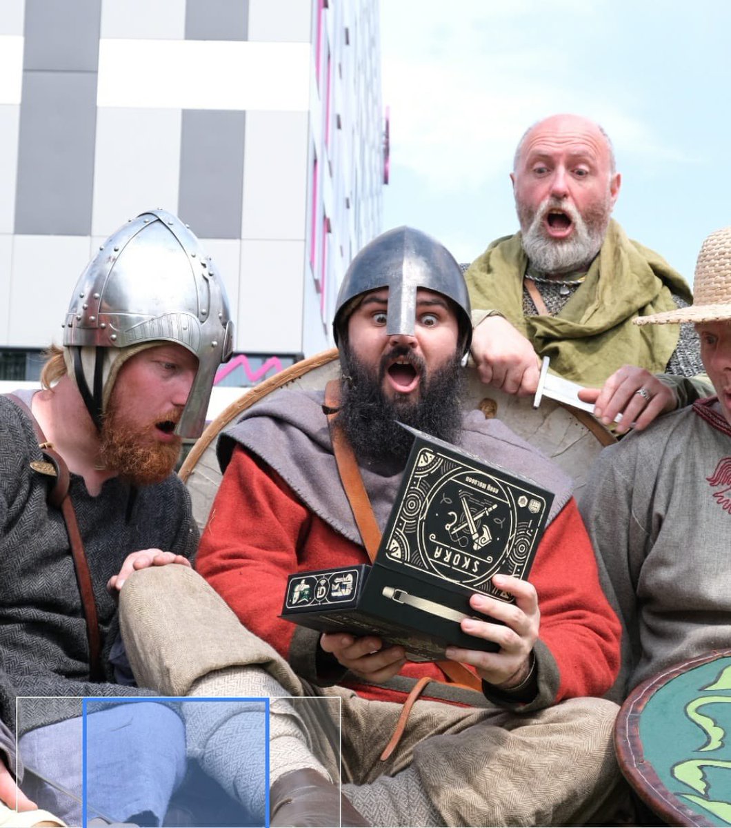 Have you tried Skora at #UKGE yet? Come find us in Hall 1, Stand 514! 🎣 

(Make sure you’re with us at 4pm tomorrow to watch a real Viking raid!) 

#playwithideas #UKGamesExpo #vikings #boardgames #tabletop #boardgamegeek