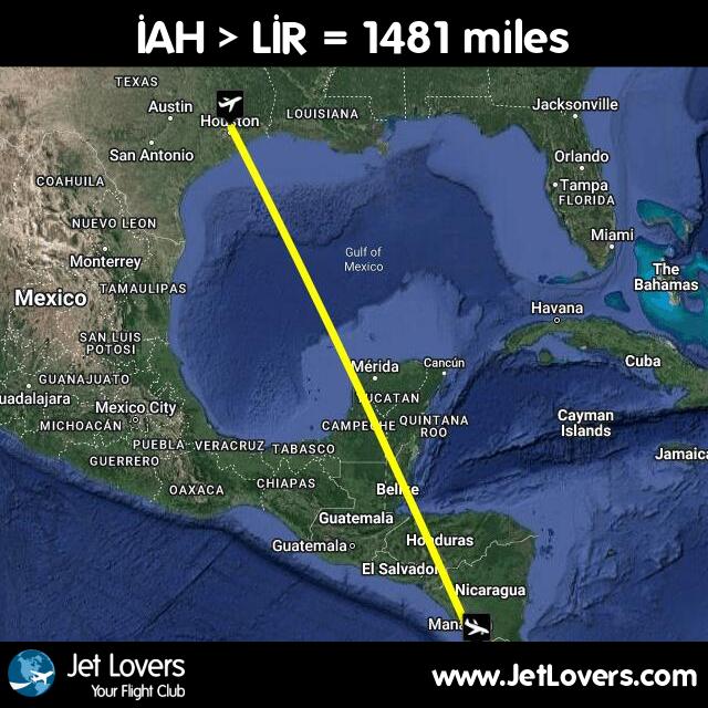 brent_faust's tweet photo. My flight #114 on #JetLovers: IAH > LIR - another 1481 miles in the air! https://t.co/AoFPgOJBPR https://t.co/jydVcCDkxx