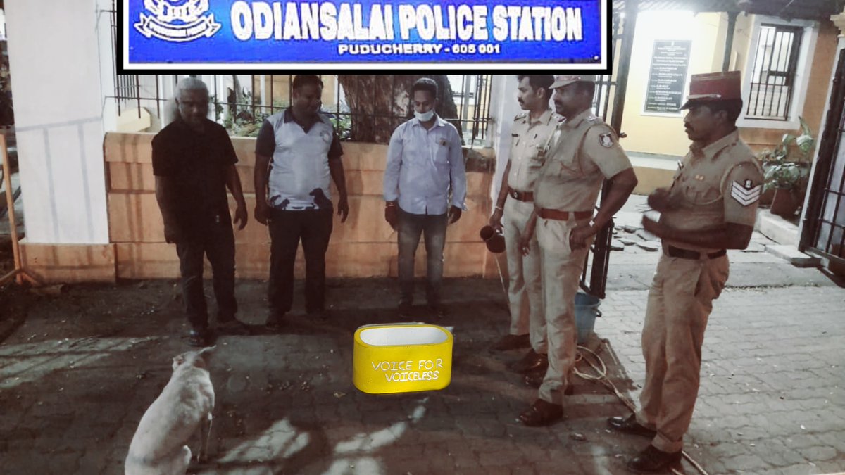 Ash_ok_Raj's tweet photo. V4V-Water Bowl at odiansalai police station. https://t.co/zQvTpyUgH8