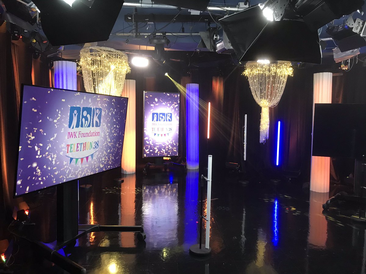 LeoCarterCTV's tweet photo. We’re getting set here @CTVAtlantic for the 38th #iwktelethon in support of the @IWKFoundation - starts tonight at 7pm. Tune in and support this great cause! https://t.co/oSwXXE4kzn