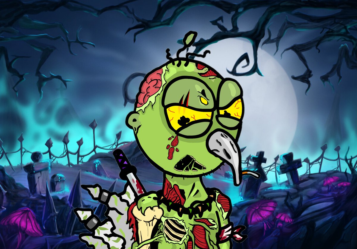 @DerpBirdsNFT 🤝 <a href="/ZombieChains/">Zombie Chains</a> 

This is FAN art, that I made last night. It would be pretty cool to have a Derp Zombie though. Just saying!!

#Cardano #NFT #ADA #CNFTCommunity