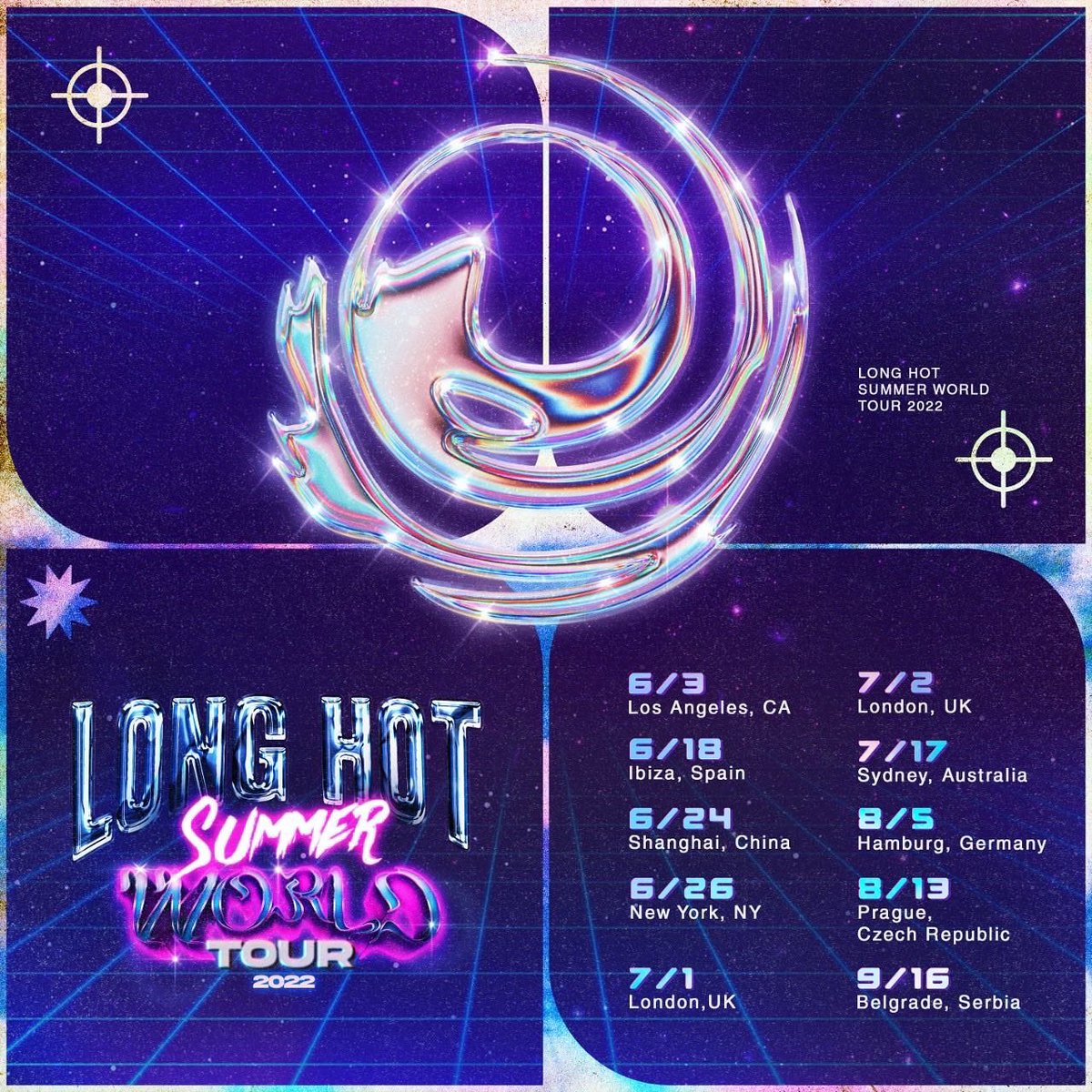 KatGraham's tweet photo. Announcing the #LONGHOTSUMMER WORLD TOUR 2022 dates! 💋🌍🏟

Swipe right for dates! Which countries would you guys like me to visit? 

More tour dates added soon! 🌈 https://t.co/p285XTVPI8