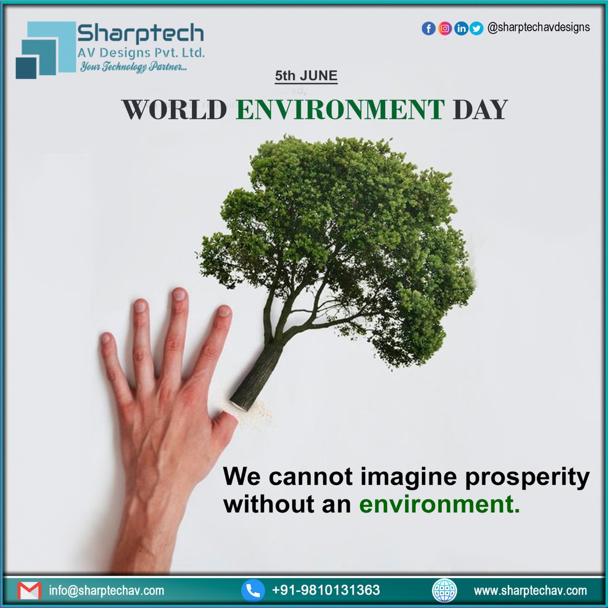 SharptechL's tweet image. A little effort towards saving the environment is better than no effort.

#worldenvironmentday #Sharptech #AVDesigns #Delhi #environmentday #gogreen #climatechange #earth #world #india #fornature #green #saveearth #ecofriendly #biodiversity #savetheplanet