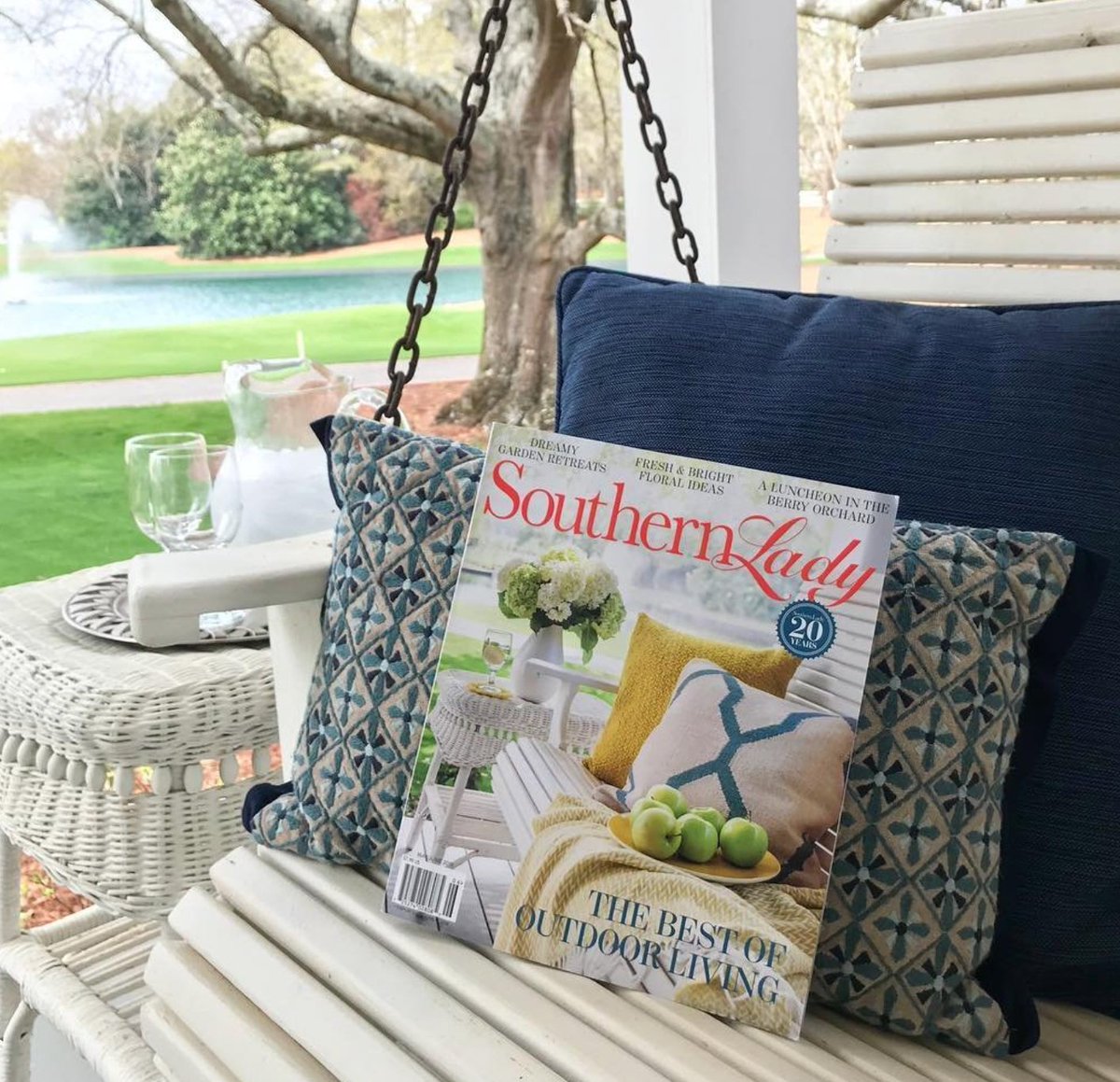 PursellFarms's tweet photo. That's our spa porch on the cover of #SouthernLady magazine. #quintessential https://t.co/ZKY6gimJz8