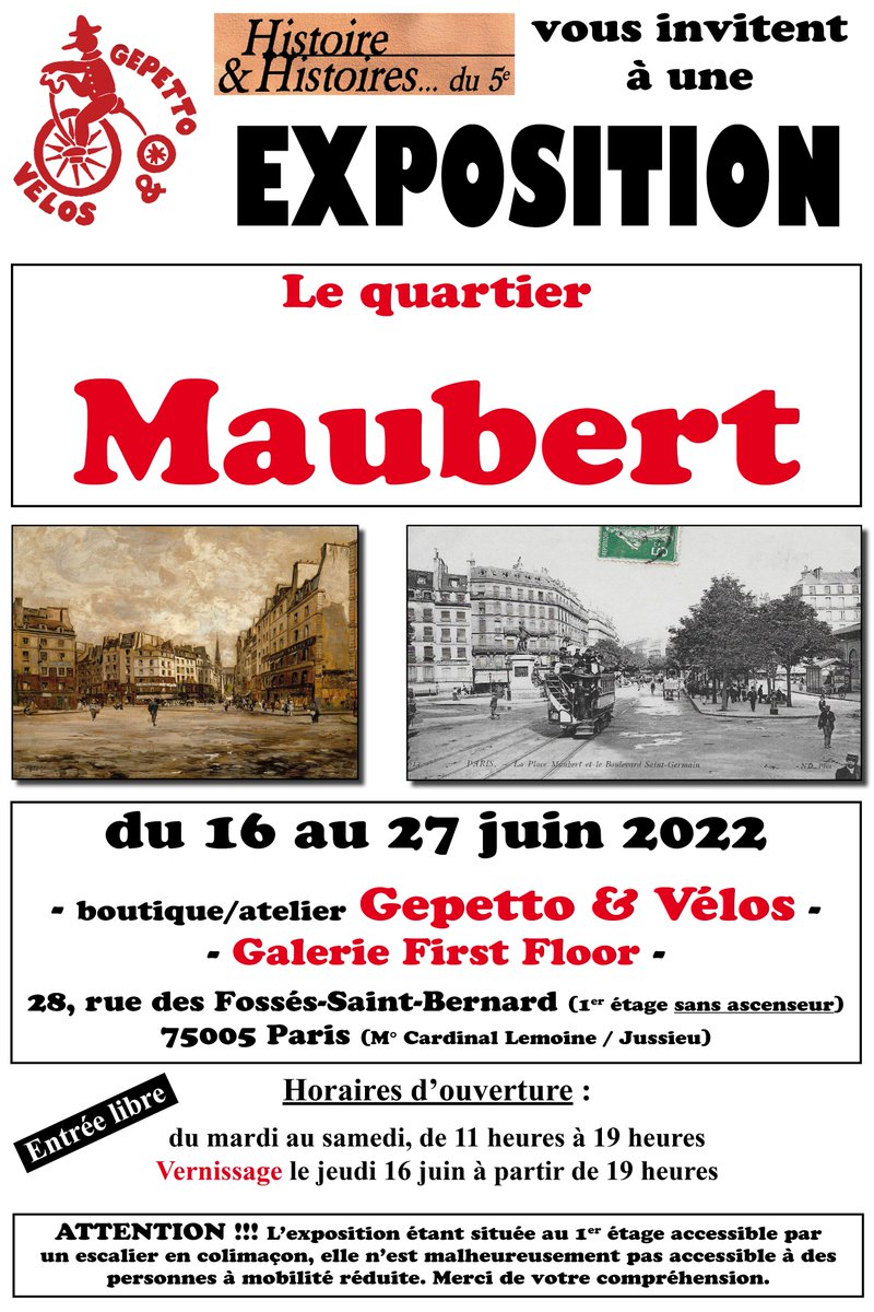 thidep's tweet photo. Demain, dimanche 5 juin, la revue "Histoire &amp; Histoires du 5e" sera présente sur le marché du livre ancien qui se tiendra place Maubert (75005). Ce sera l'occasion d'y annoncer ma prochaine exposition sur le thème "Le quartier Maubert".

#Paris5
#HistoiredeParis https://t.co/hrOJFF7d3H